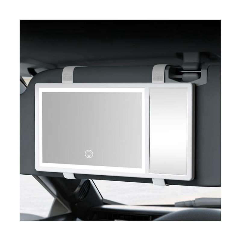 Led Car Interior Mirror Touch Switch Sunshade Live Streaming Mirror Sun Visor High Clear Interior H