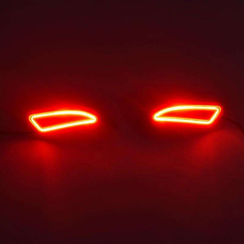 LED Car DRL Rear Bumper Tail Light Turning Signal Lamp Brake Lights Warning Lamps for 2015 2016