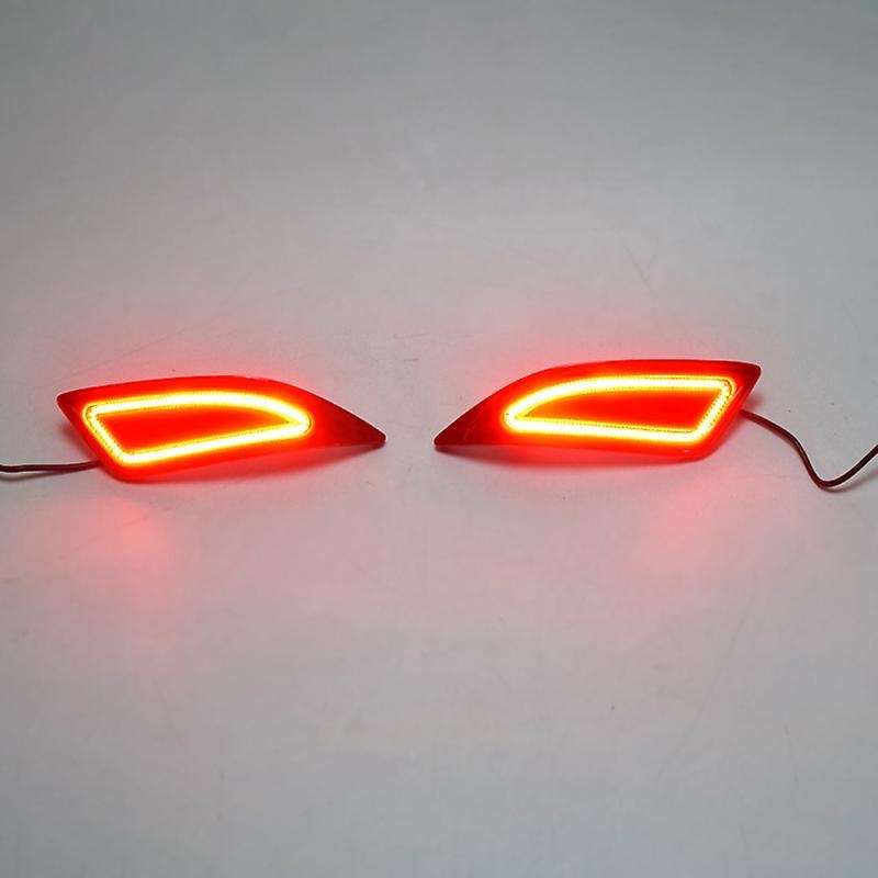 LED Car DRL Rear Bumper Tail Light Turning Signal Lamp Brake Lights Warning Lamps for 2015 2016