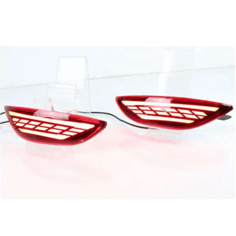 LED Car High-Position Brake Light Rear Bumper Reflector Parking Warning Light Turn Signal for Accent