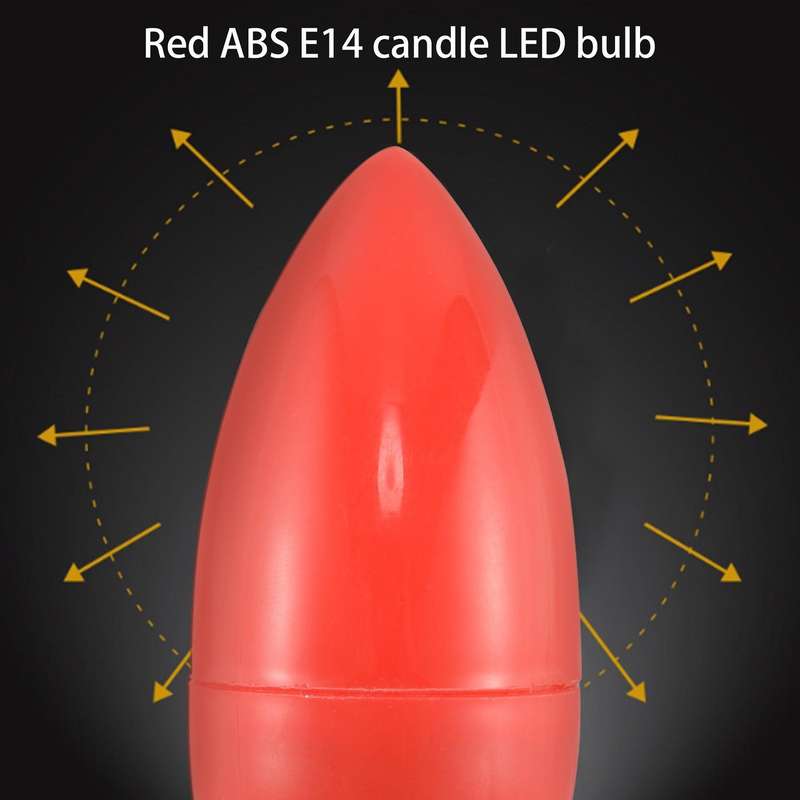 LED Candle Light Candle Light Bulbs Red Compatibletune Lamp God Lights Energy Saving Candle Lights,E