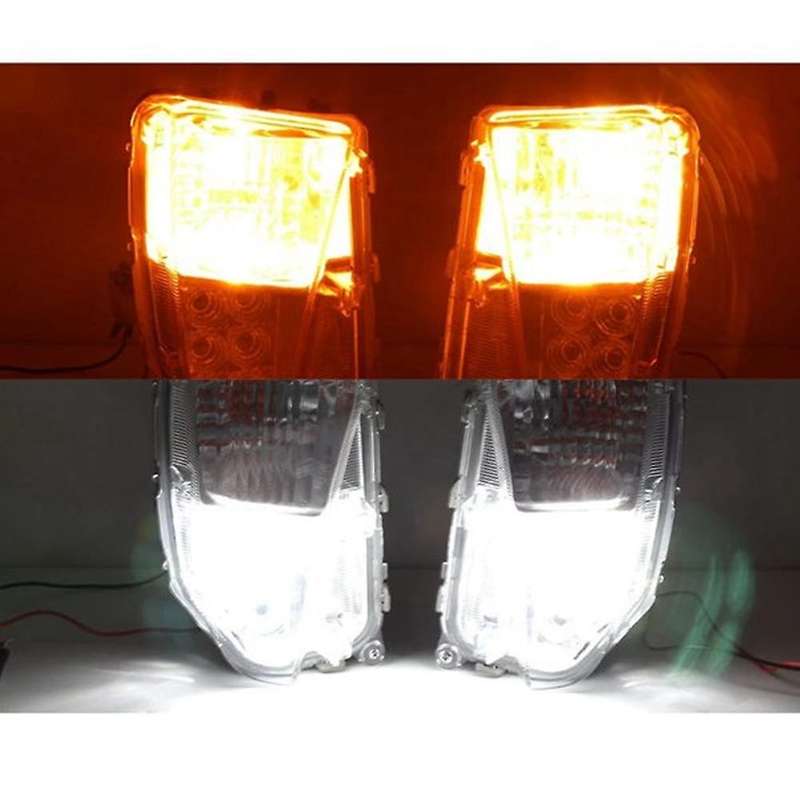 Led Car Left Front Bumper Fog Light Drl Daytime Running Light for Prius Zvw30 2012-2015