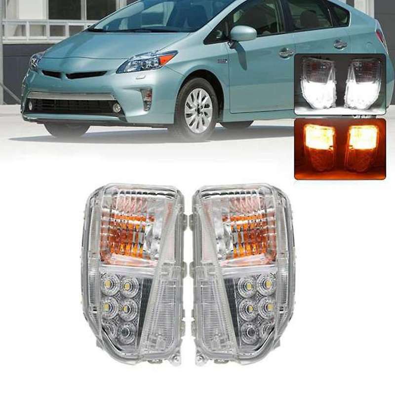 Led Car Left Front Bumper Fog Light Drl Daytime Running Light for Prius Zvw30 2012-2015