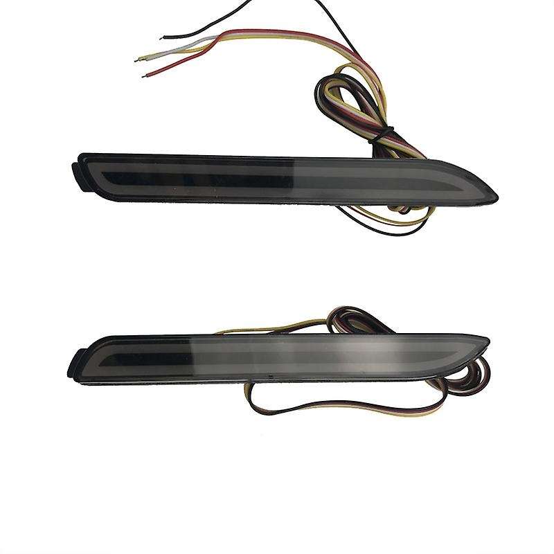 LED Car Rear Bumper Reflector Tail Brake Light Bar Daylight+Brake Light+Running Turn Signals for 200