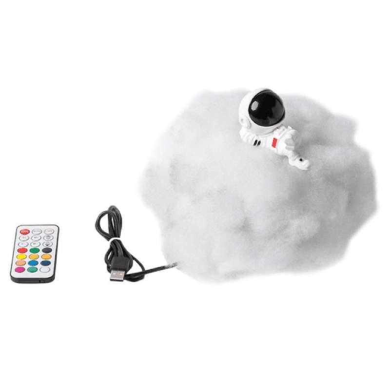 Led Colorful Cloud Astronaut Lamp with Rainbow Effect,astronaut Children's Night Light Cloud Lamps