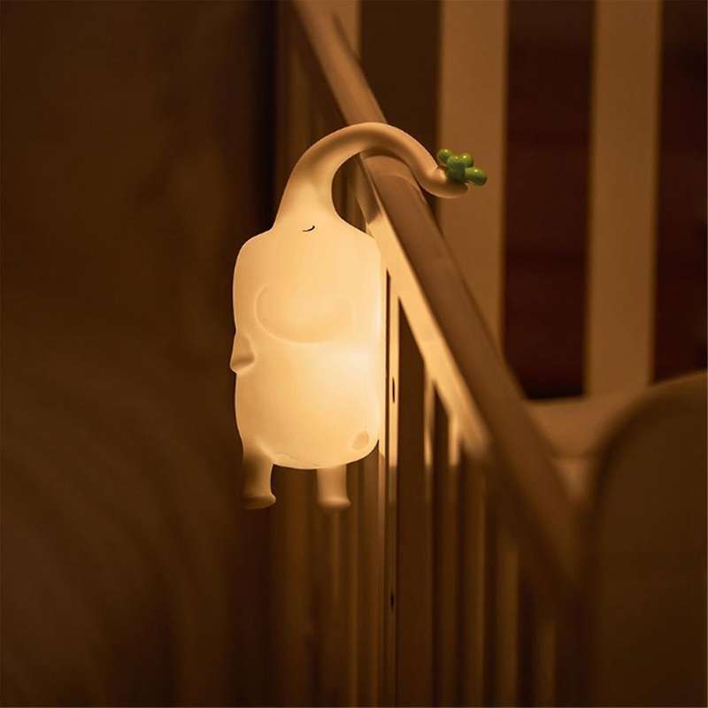 LED Cute Elephant Night Light, Cute Elephant Lamp with Timer Silicone Night Light for Room Dimmable