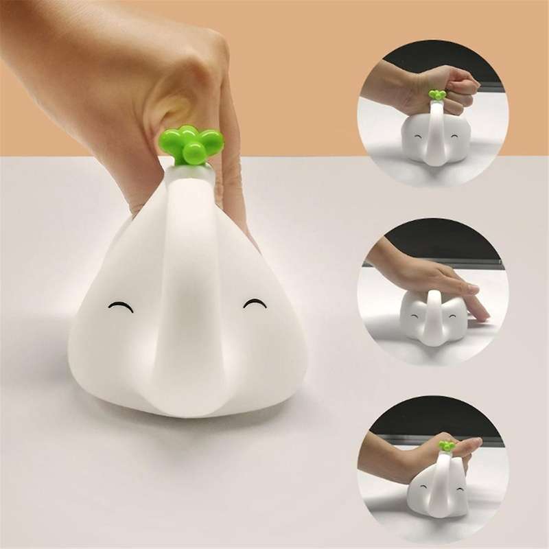 LED Cute Elephant Night Light, Cute Elephant Lamp with Timer Silicone Night Light for Room Dimmable