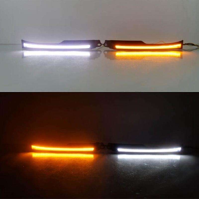 Led Daytime Running Light Headlight Fog Lamps for 4runner 2006-2009 Turn Signal Indicator Light Bump