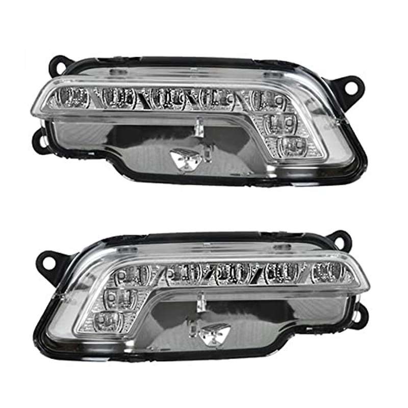 LED Daytime Running Lights DRL Lower Bumper Grille for W212 E300 E350 E500 2009-2013,Left and Right
