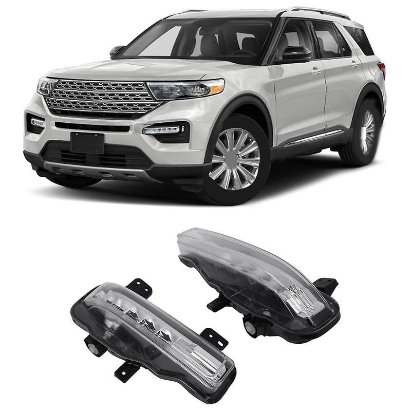 Led Daytime Running Lights Fog Lights Kits Bumper Lamps for Explorer 2020-2023
