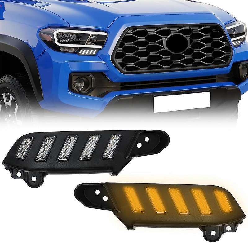 Led Daytime Running Lights for 2016-2023, Sequential Flash Turn Signal Drl Front Side Headlight