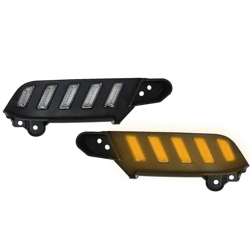 Led Daytime Running Lights for 2016-2023, Sequential Flash Turn Signal Drl Front Side Headlight