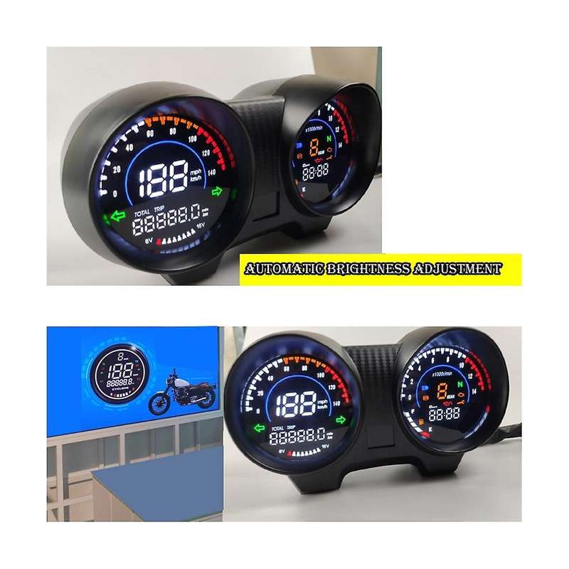 Led Digital Dashboard Motorcycle Rpm Meter Speedometer for Brazil 150 Cg150 Fan150 Motorcycle Acces