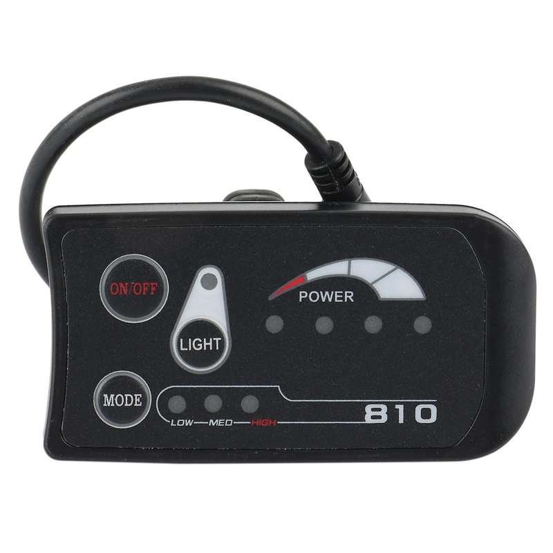 LED Display Connector 810 for Electric Bicycle Cycling Speed Meter Connect Ebike Headlight and LED C