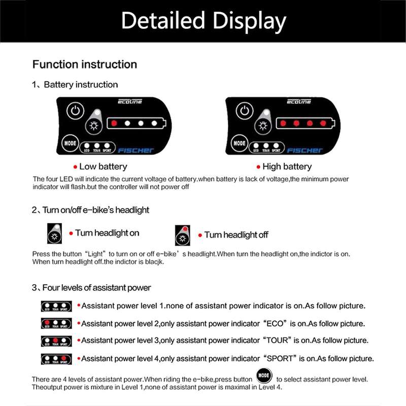 LED Display Connector 810 for Electric Bicycle Cycling Speed Meter Connect Ebike Headlight and LED C