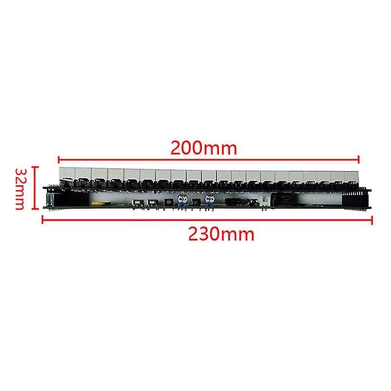 LED Display Music Spectrum Screen Access Amplifier 20 Paragraph 10 Level Display