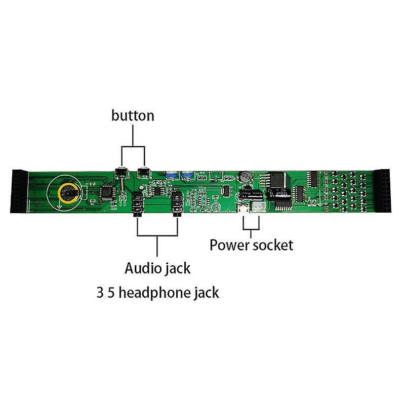 LED Display Music Spectrum Screen Access Amplifier 20 Paragraph 10 Level Display