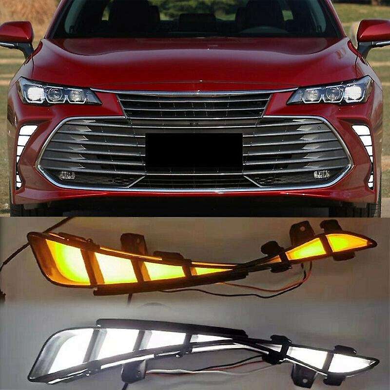 LED DRL Daytime Running Light Bumper Fog Lights Drive Fog Lamps Turn Signal for 2019 2020