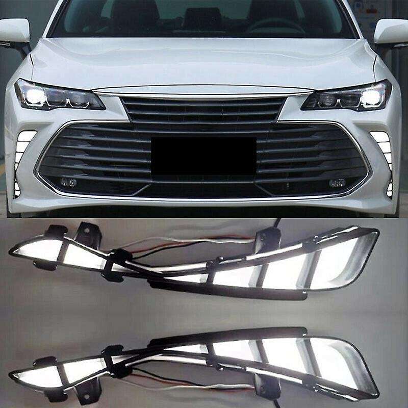 LED DRL Daytime Running Light Bumper Fog Lights Drive Fog Lamps Turn Signal for 2019 2020