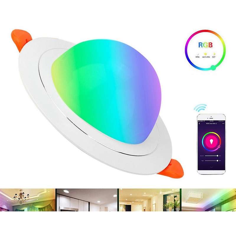 LED Downlight WiFi Smart APP Dimming Round Spot Light RGB Color Changing Light Voice Control Work w