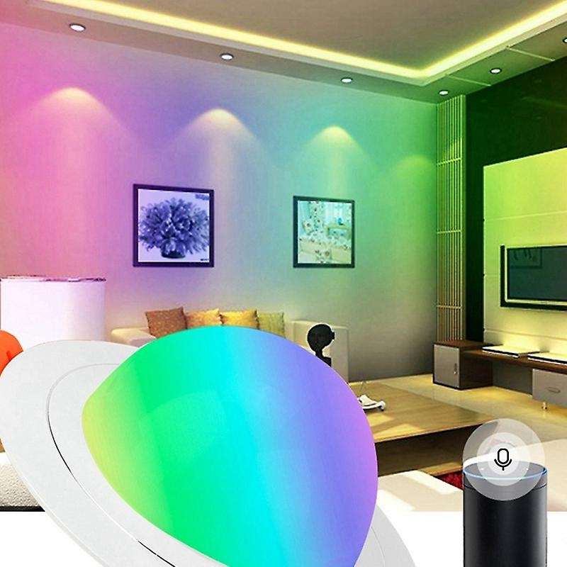 LED Downlight WiFi Smart APP Dimming Round Spot Light RGB Color Changing Light Voice Control Work w