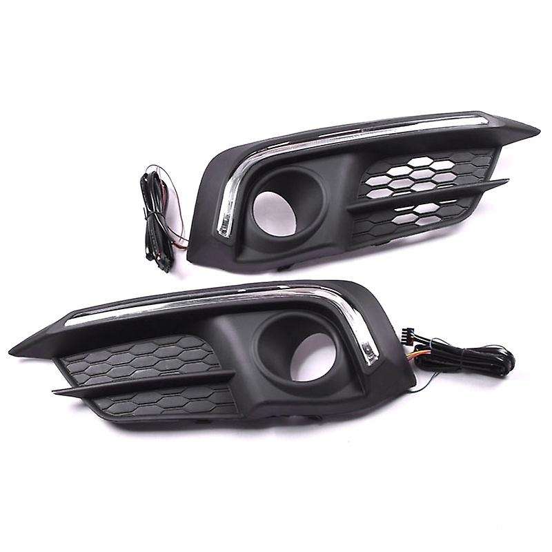 LED DRL Daytime Running Light Fog Lamp 12V Car Running Lights for 2016 2017 2018
