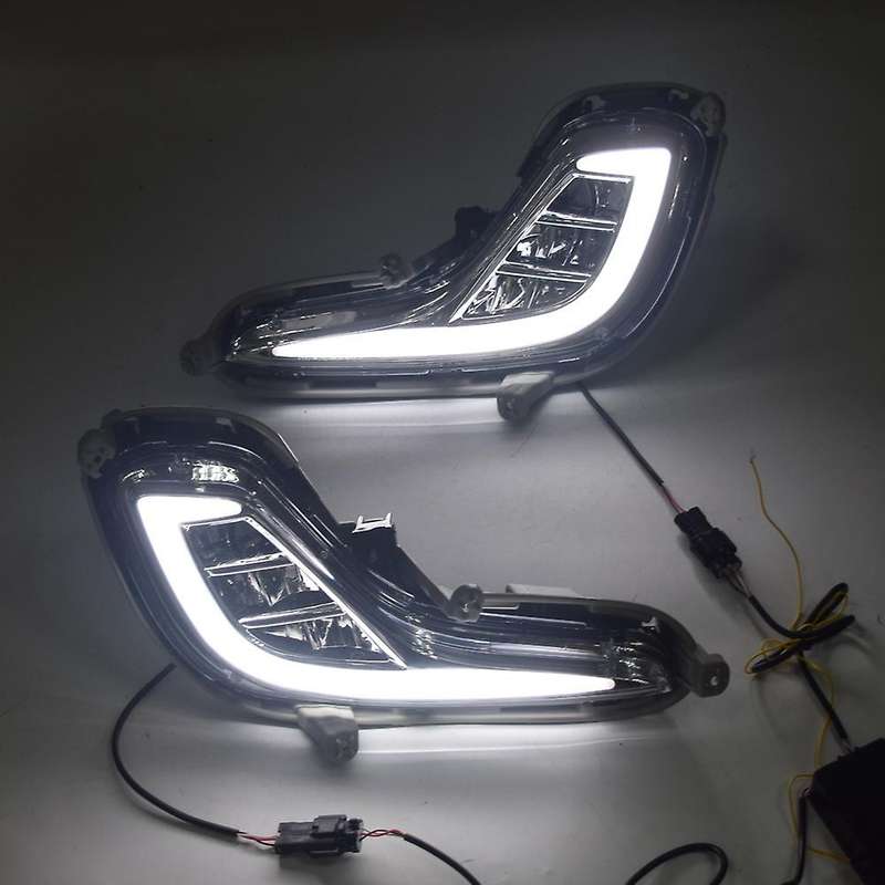 LED DRL Daytime Running Light Fog Lamp 12V Car Running Lights for Accent 2012-2015