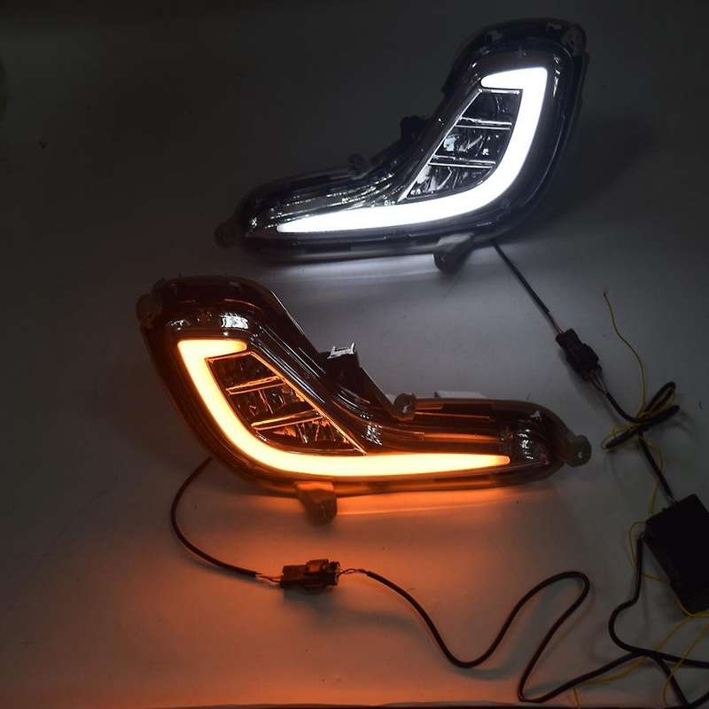 LED DRL Daytime Running Light Fog Lamp 12V Car Running Lights for Accent 2012-2015