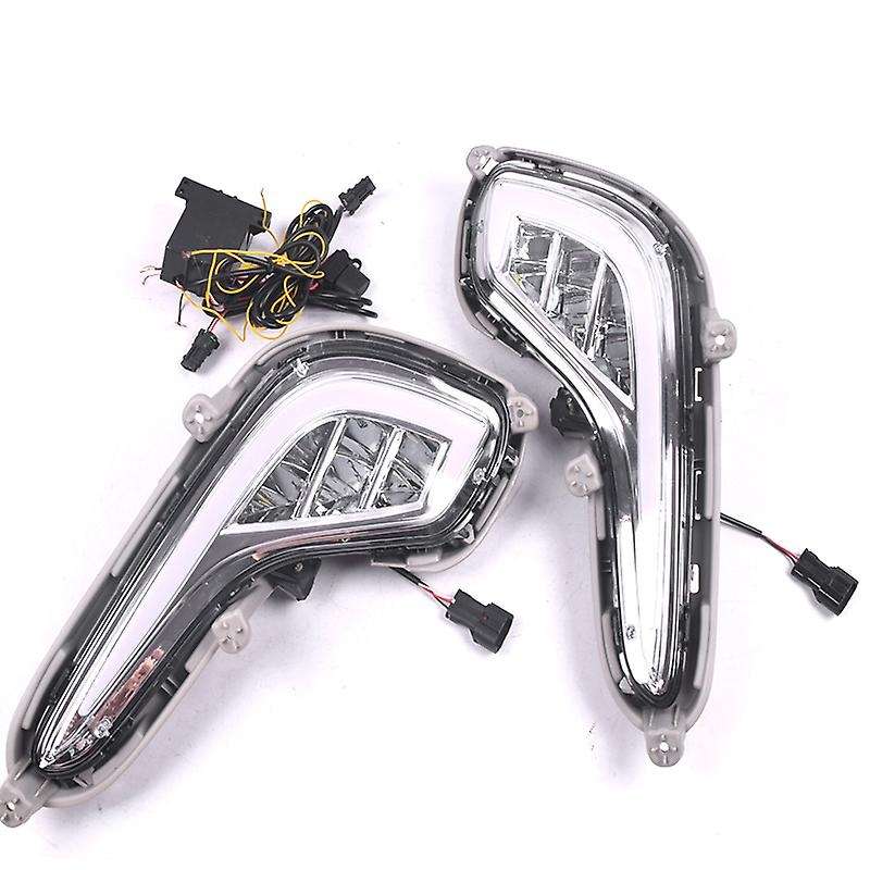 LED DRL Daytime Running Light Fog Lamp 12V Car Running Lights for Accent 2012-2015
