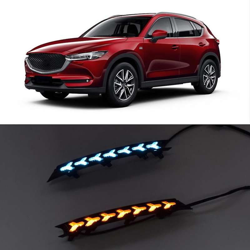 LED DRL Daytime Running Light Fog Lamp 12V Car Running Lights for -5 CX5 2017 2018 2019