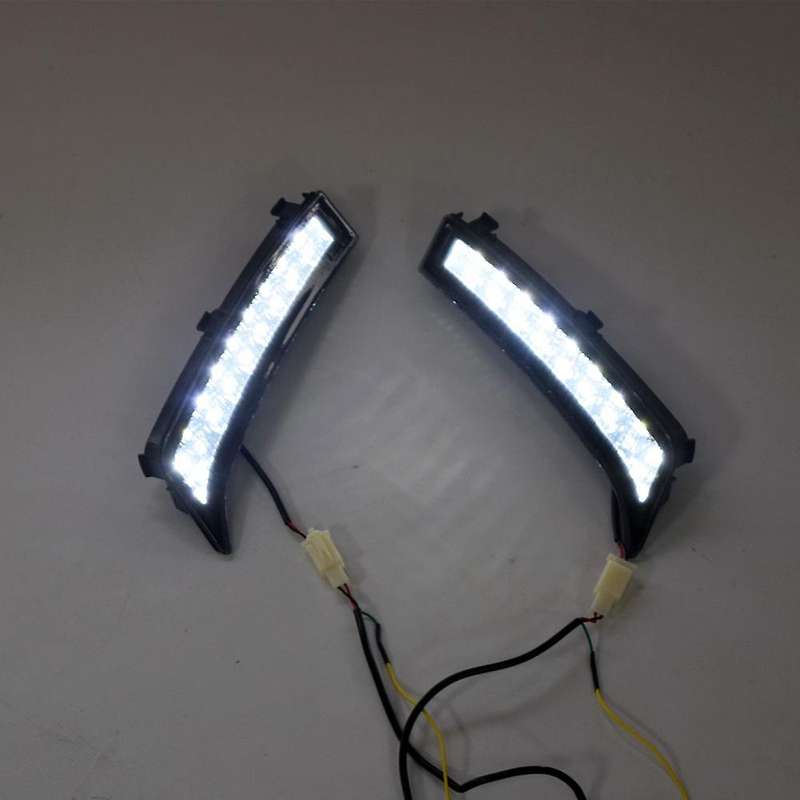 LED DRL Daytime Running Light Fog Lamp 12V Car Running Lights for 2013 2014 2015 2016(White Lights)