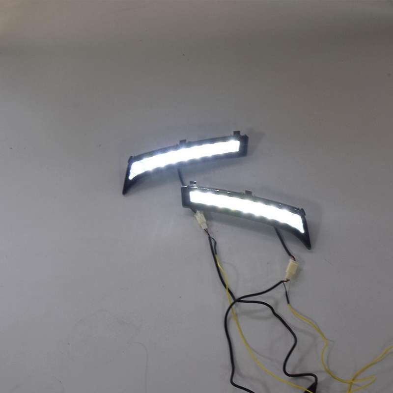 LED DRL Daytime Running Light Fog Lamp 12V Car Running Lights for 2013 2014 2015 2016(White Lights)
