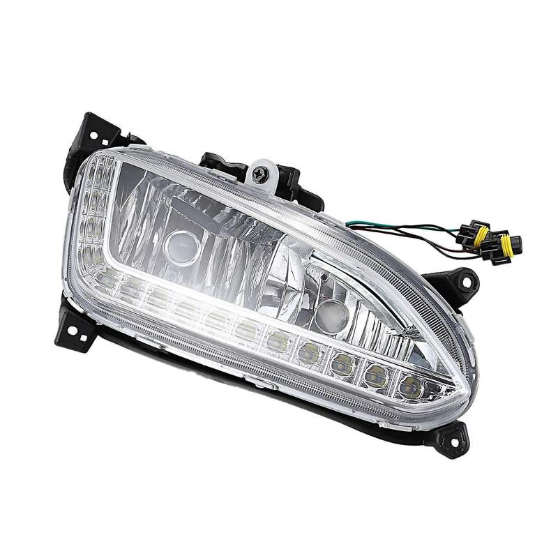 LED DRL Daytime Running Light Fog Lamp 12V Car Running Lights for IX45 2013 2014 2015