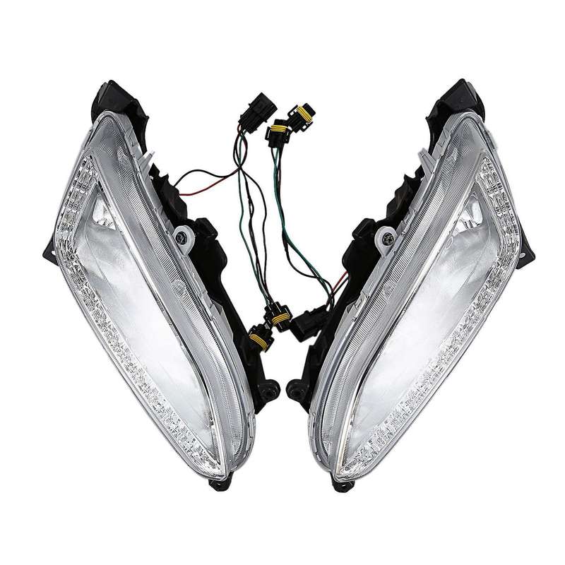 LED DRL Daytime Running Light Fog Lamp 12V Car Running Lights for IX45 2013 2014 2015