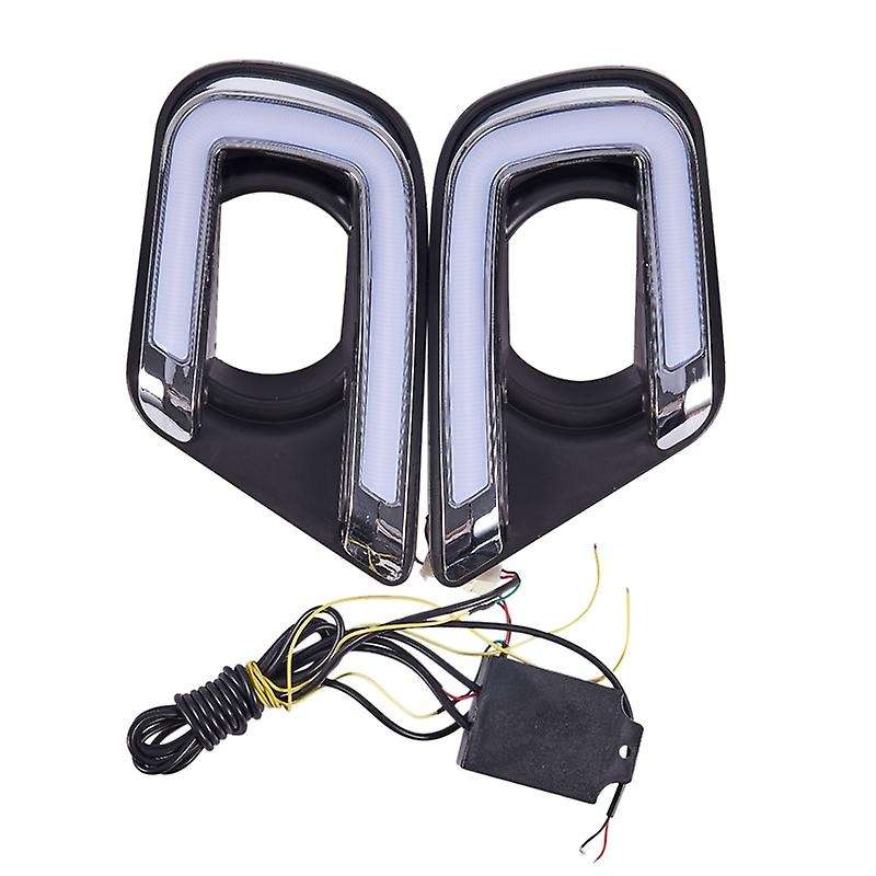 LED DRL Daytime Running Light Fog Lamp 12V Car Running Lights for Journey Freemont 2014 2015 2016