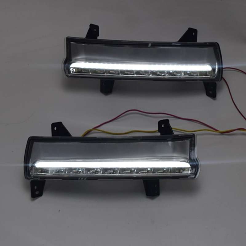 LED DRL Daytime Running Light Fog Lamp 12V Car Running Lights for Compass 2017 2018 2019