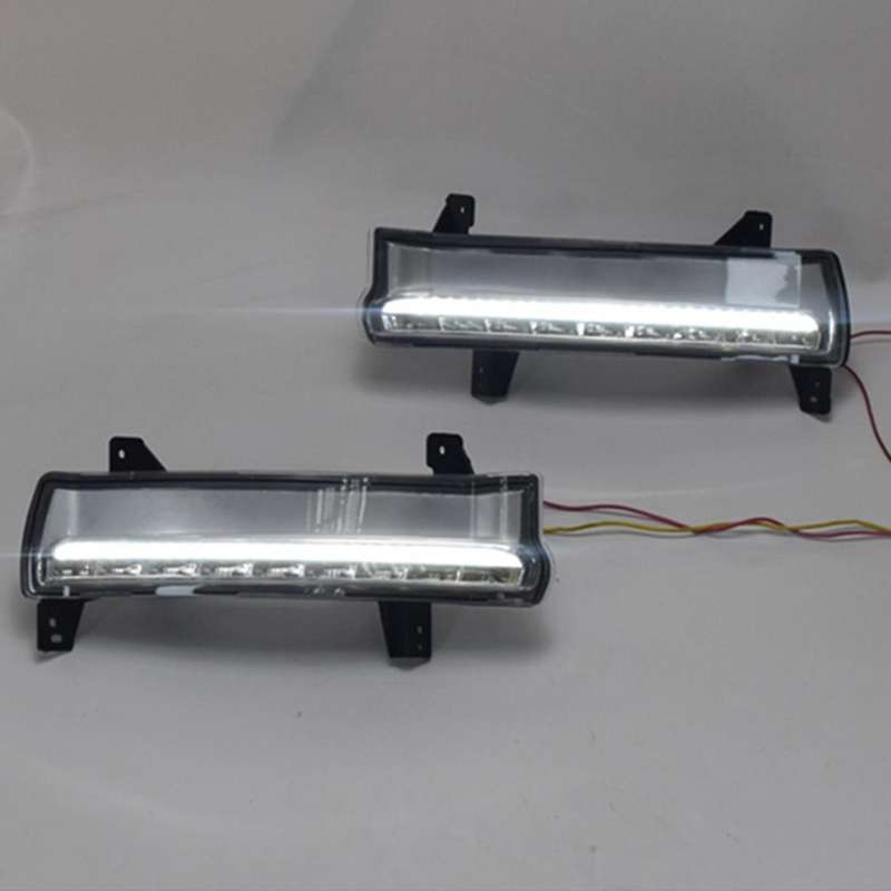 LED DRL Daytime Running Light Fog Lamp 12V Car Running Lights for Compass 2017 2018 2019