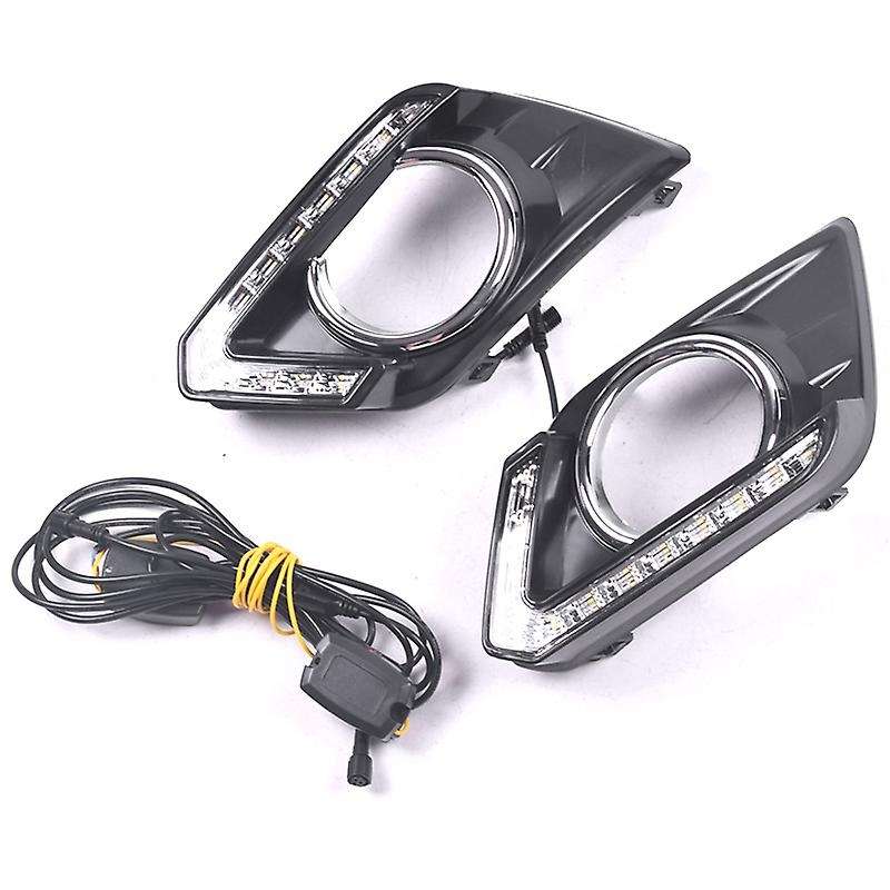 LED DRL Daytime Running Light Fog Lamp 12V Car Running Lights for Xtrail 2014-2016