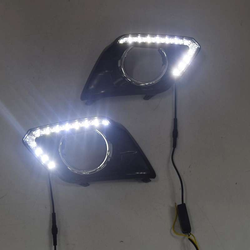 LED DRL Daytime Running Light Fog Lamp 12V Car Running Lights for Xtrail 2014-2016