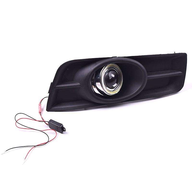 LED DRL Daytime Running Light Fog Lamp 12V Car Running Lights with Angel Eyes for 2009-2014