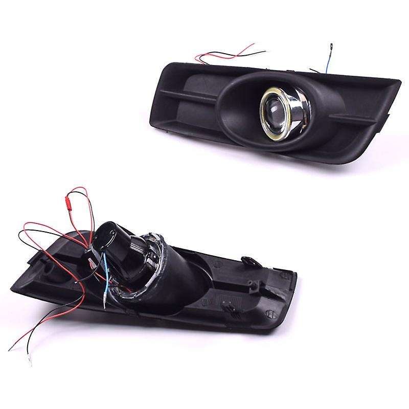 LED DRL Daytime Running Light Fog Lamp 12V Car Running Lights with Angel Eyes for 2009-2014