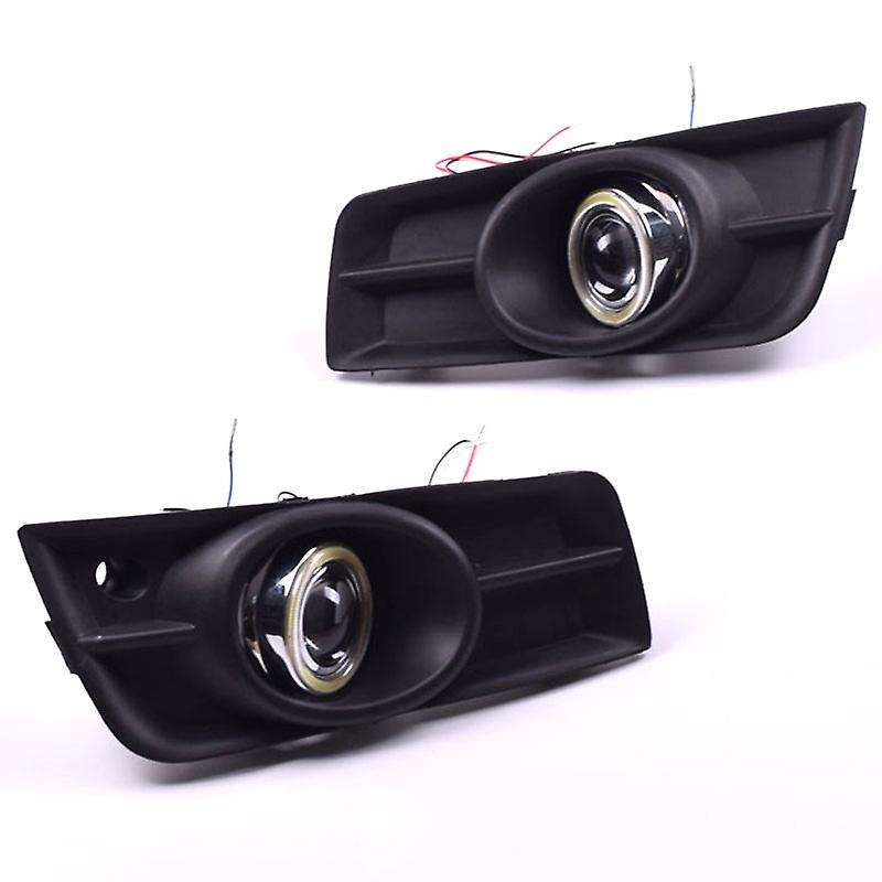 LED DRL Daytime Running Light Fog Lamp 12V Car Running Lights with Angel Eyes for 2009-2014