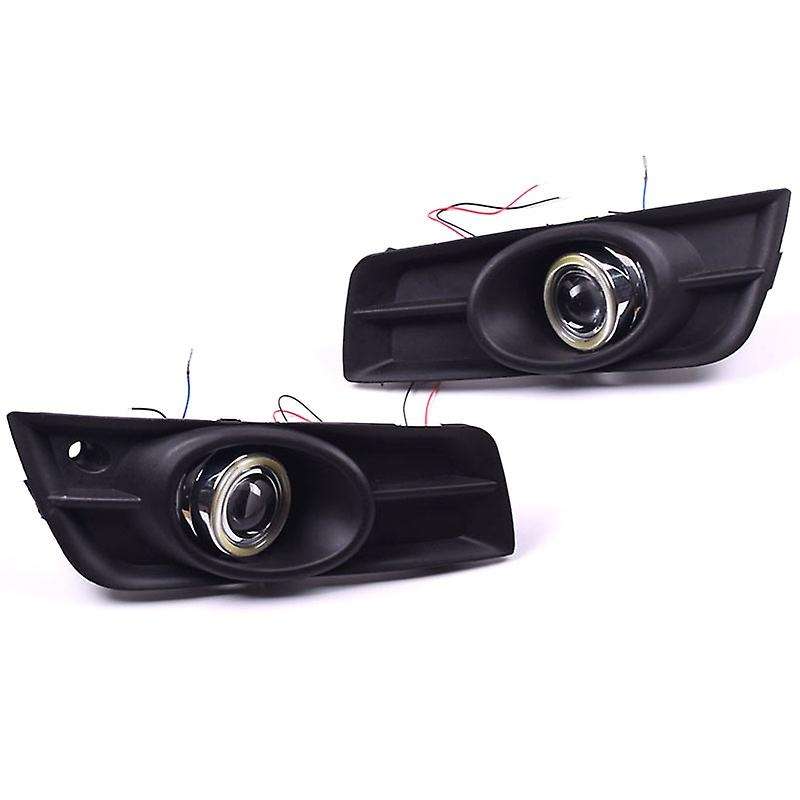 LED DRL Daytime Running Light Fog Lamp 12V Car Running Lights with Angel Eyes for 2009-2014
