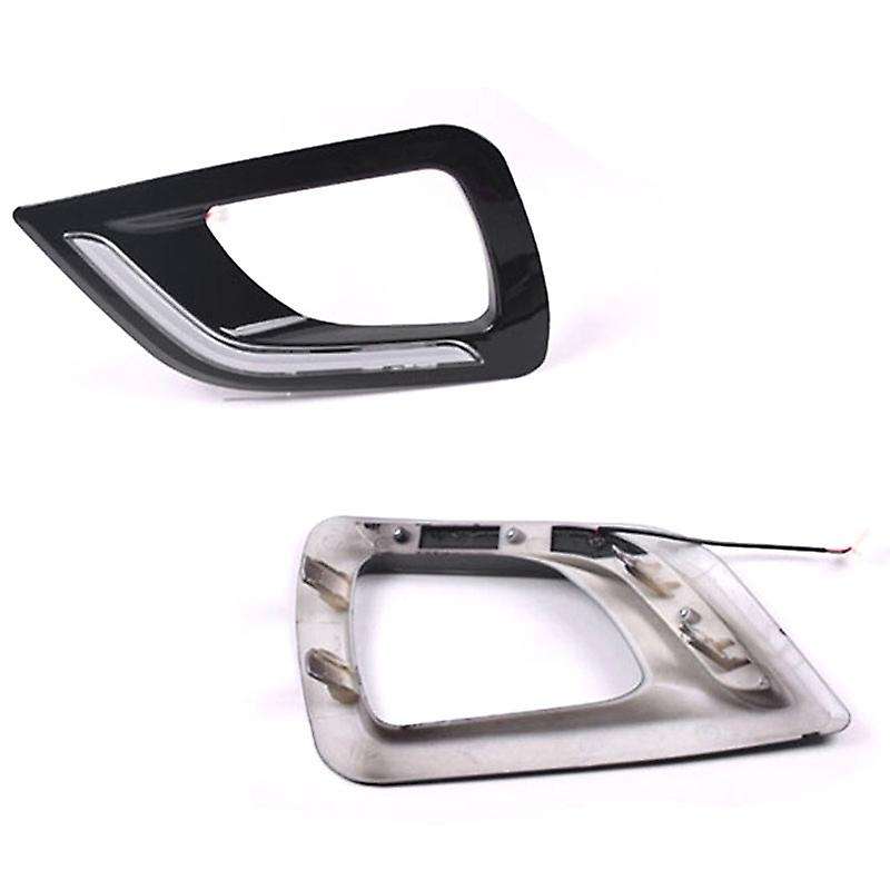 LED DRL Daytime Running Light Fog Lamp 12V Car Running Lights for Navara NP300 2015-2018(White)