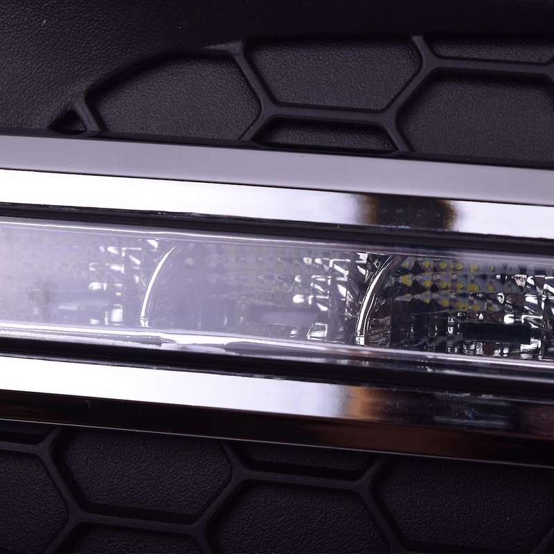 LED DRL Daytime Running Light Fog Lamp 12V Car Running Lights for S80 2009 - 2013(White)