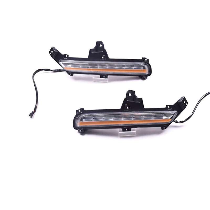 LED DRL Daytime Running Light Fog Lamp 12V Car Running Lights for K2 2015 2016(White and Yellow)