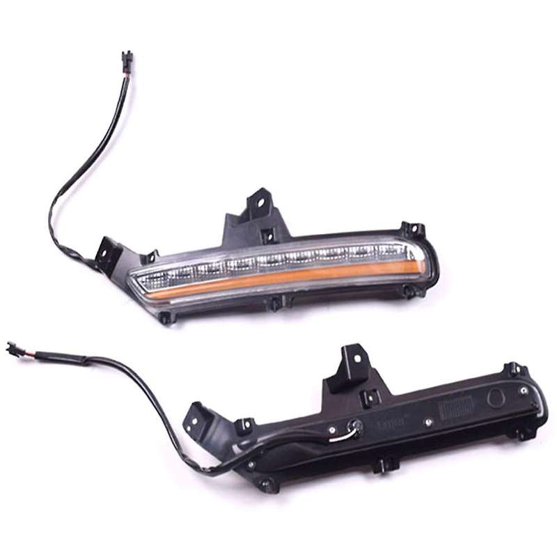 LED DRL Daytime Running Light Fog Lamp 12V Car Running Lights for K2 2015 2016(White and Yellow)