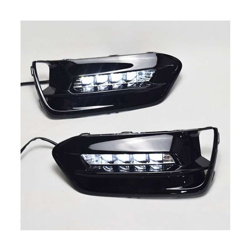 LED DRL Daytime Running Light Fog Lamp Driving Lights Yellow Turn Signal Lamp for Accord 10Th 2018-