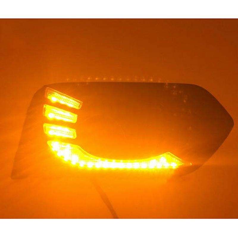 LED DRL Daytime Running Light Turn Signal Lamps ABS for CITY 2017