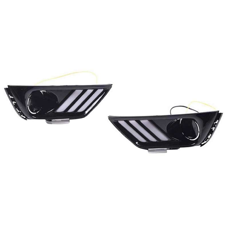 Led Drl Daytime Running Light Led Daylight & White Fog Light for Compass 2017 2018 2019
